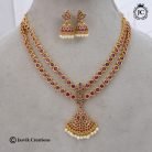 07 Real KEmp 2 Layer NEcklace-JCNL007 - 999 (3)