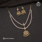 106 MAtte Finsh 2 Layer Attilai Necklace -JCNL106 - 850 (3)