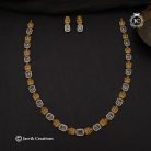 109 Premium Lakshmi Haram with White Stonw -JCHM109-999