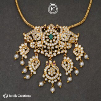 117 doamond Replica Peacock NEcklace – JCNL117 – 599 (3)