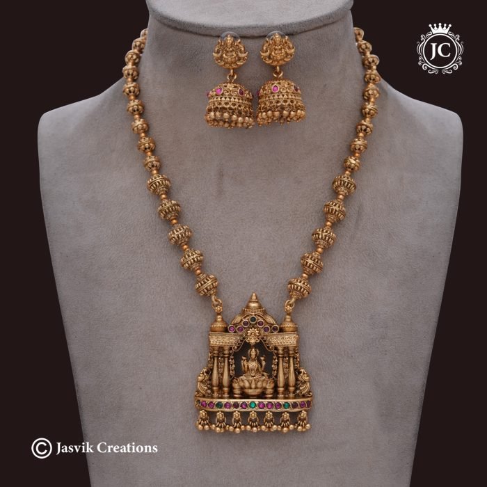 141 Chettinadu-LAkshmi-with-Temple-Dedign-Mid-Haram--JCHM141-699-(6)