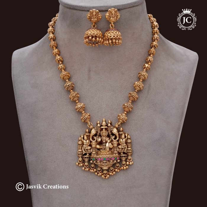 142 Chettinadu-LAskmi-with-Elephant-Mid-Hara,-JCHM142--699-(3)