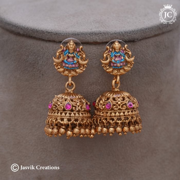 158 Matte Finsh Meeakari lakshmi NEcklace- JCNL158 - 599 (4)