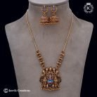 158 Matte Finsh Meeakari lakshmi NEcklace- JCNL158 - 599 (5)