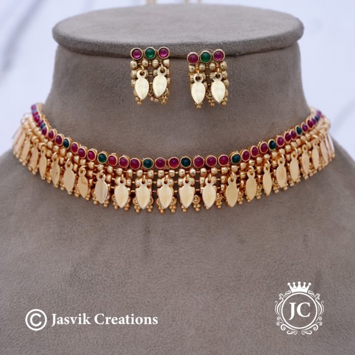 159 Kerala Pattern Elaka cjocker NEcklace -JCNL159- 499 (2)