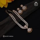 170 Vintage 2 Line Necklace -JCNL170 - 1499 (3)