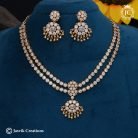 170 Vintage 2 Line Necklace -JCNL170 - 1499 (4)