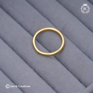 Classic Minimalist Gold-Plated Plain Forming Ring - JCFR173