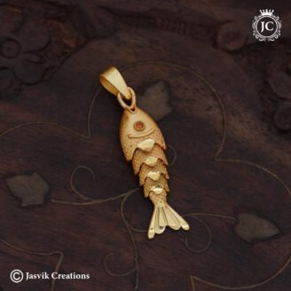 Gold-Forming Articulated Fish Pendant - JCPT183