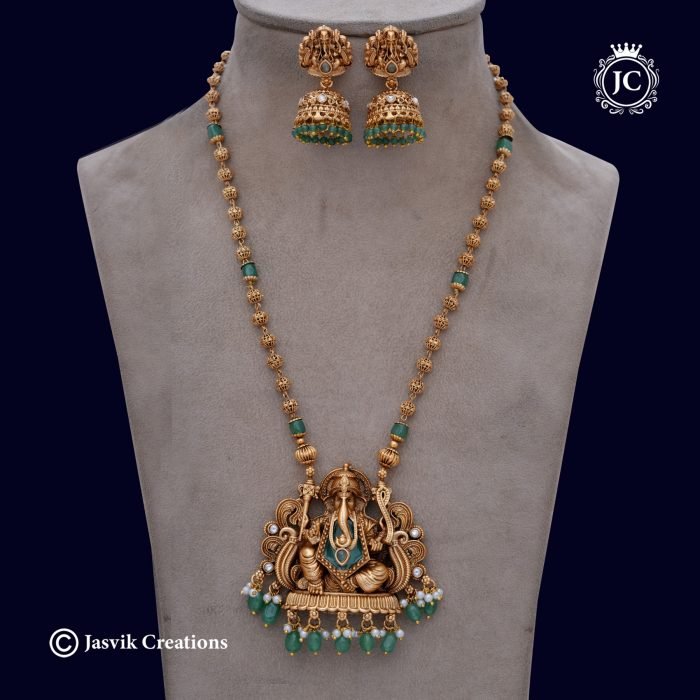 195 Matte Finsh Mid Haram with Golden Beads -JCHM195 ( 750 (3)