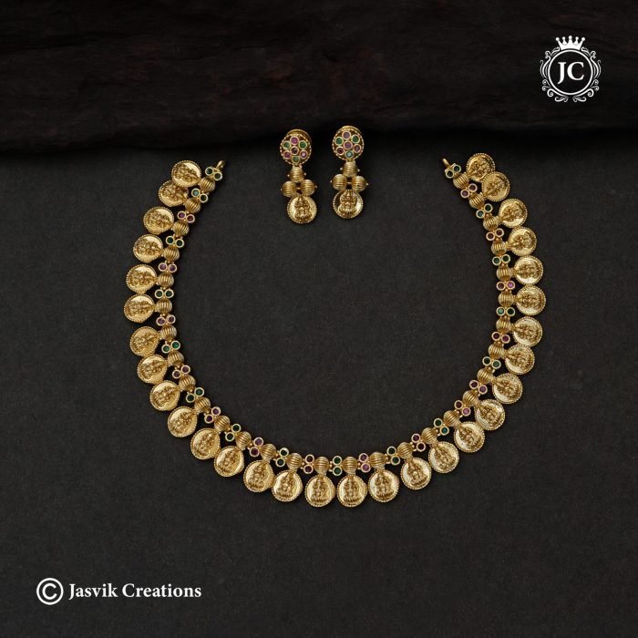 210 Premium Coin with LAashmi Necklace-JCNL210 - 650 (2) 210 Premium Coin with LAashmi Necklace-JCNL210 - 650 (2)