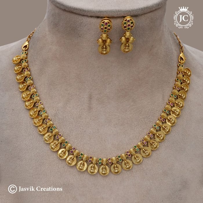 210 Premium Coin with LAashmi Necklace-JCNL210 - 650 (3) 210 Premium Coin with LAashmi Necklace-JCNL210 - 650 (3)