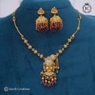 230 Exclusive Andal Necklace with Jhumka-JCNL230 - 699 (2)