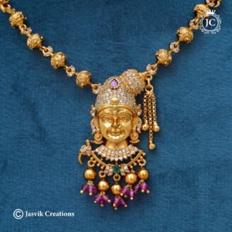 230 Exclusive Andal Necklace with Jhumka-JCNL230 – 699 (3)