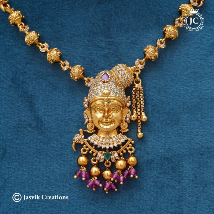 230 Exclusive Andal Necklace with Jhumka-JCNL230 - 699 (3) 230 Exclusive Andal Necklace with Jhumka-JCNL230 - 699 (3)