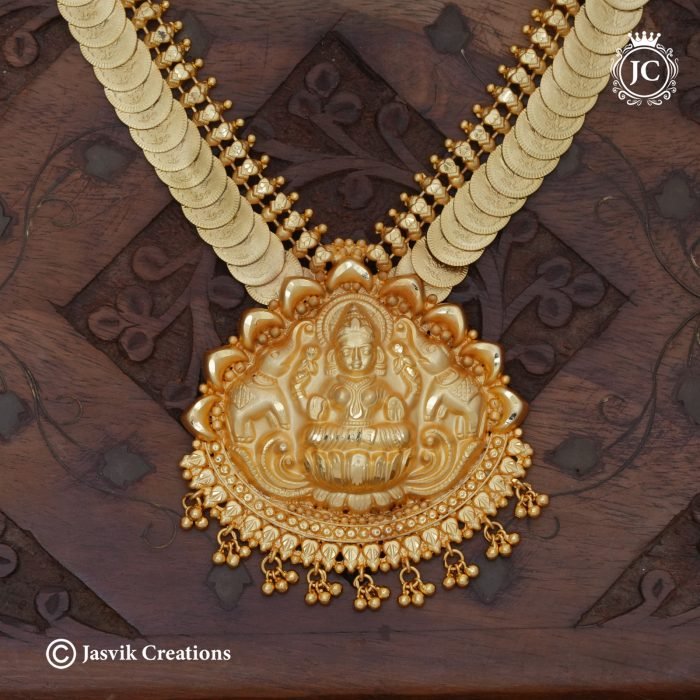 253 Real Gold Foeing Coin with Lakshmi Haram -JCHM253 -1999 (2)