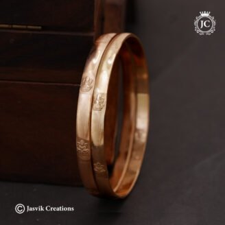 Impon Divine Ganesha Lakshmi Engraved Bangle without Polish - JCBN269