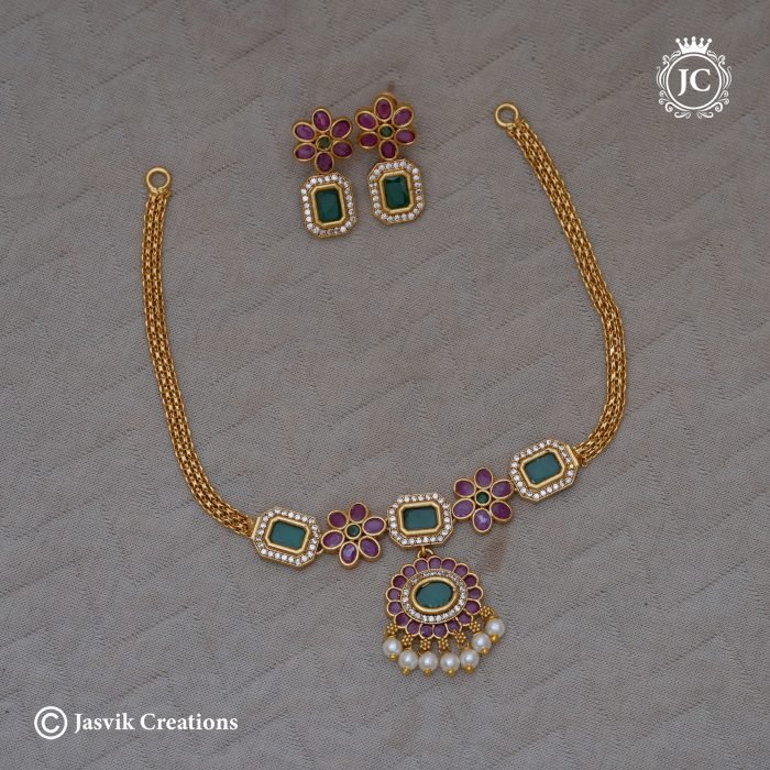 287 Premium Floral Chocker -JCNL287-499 287 Premium Floral Chocker -JCNL287-499