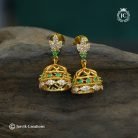 302 Diamond Replica AD Jhuma ( Green White) -JCER302- 299 (4)