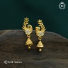 311 Forming PeacockJhuma Ear Ring-JCER311 - 220 (2)