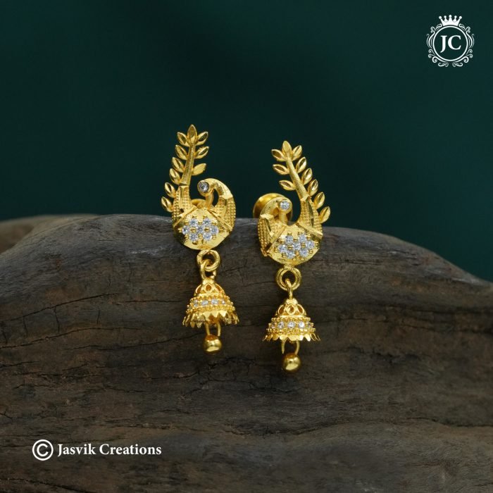 311 Forming PeacockJhuma Ear Ring-JCER311 - 220 (2)