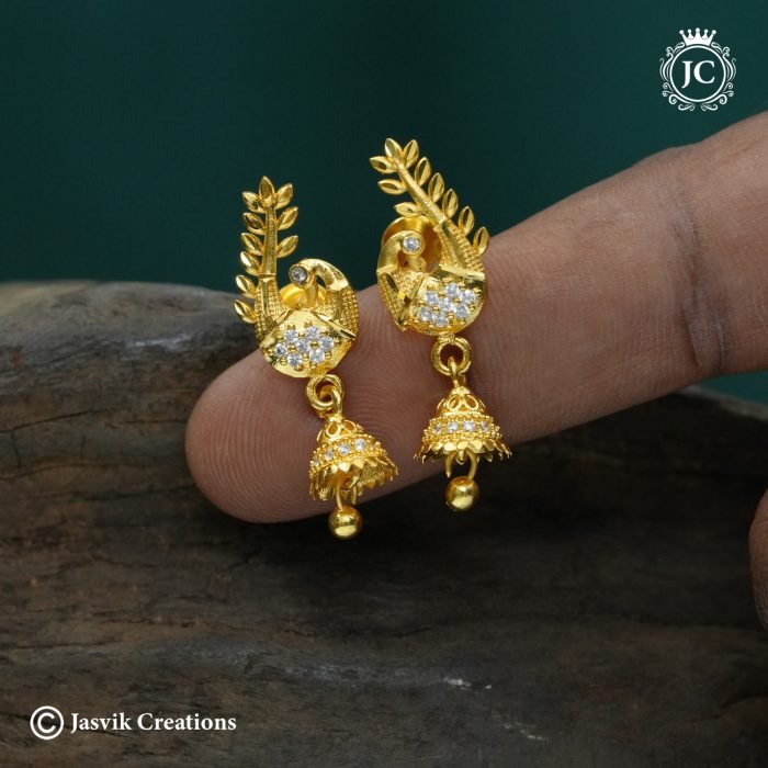 311 Forming PeacockJhuma Ear Ring-JCER311 - 220 (3)
