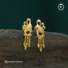 320 Forming Small PEacock Ear ring-JCER320 - 120 (2)