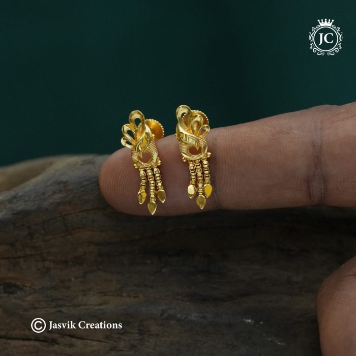 320 Forming Small PEacock Ear ring-JCER320 - 120 (3)