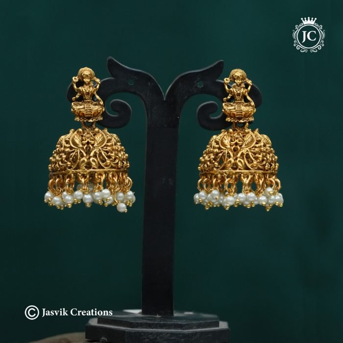 342 Matte Finsh Lakshmi Jhumka -JCER342- 350