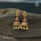 358 Premium Antique Peacock Jhumka -JCER358- 599 (2)