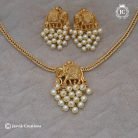 371 Elephant Choaker with pearl BEads -JCNL371 - 499 (4)