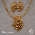 373 Elephant Choaker with Gold BEads -JCNL373- 499 (6)