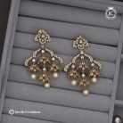 393 Lasyer Jhumka Eatr Tings Full White Medium Size -JCER393-599 (3)