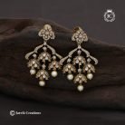 393 Lasyer Jhumka Eatr Tings Full White Medium Size -JCER393-599 (4)
