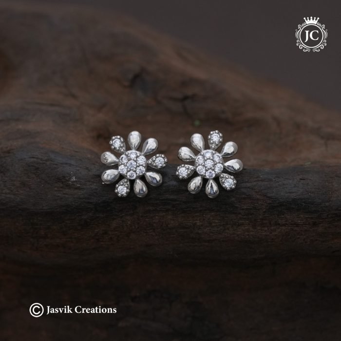 399 Silver Simple Ear ring JCER399- 99 (2)