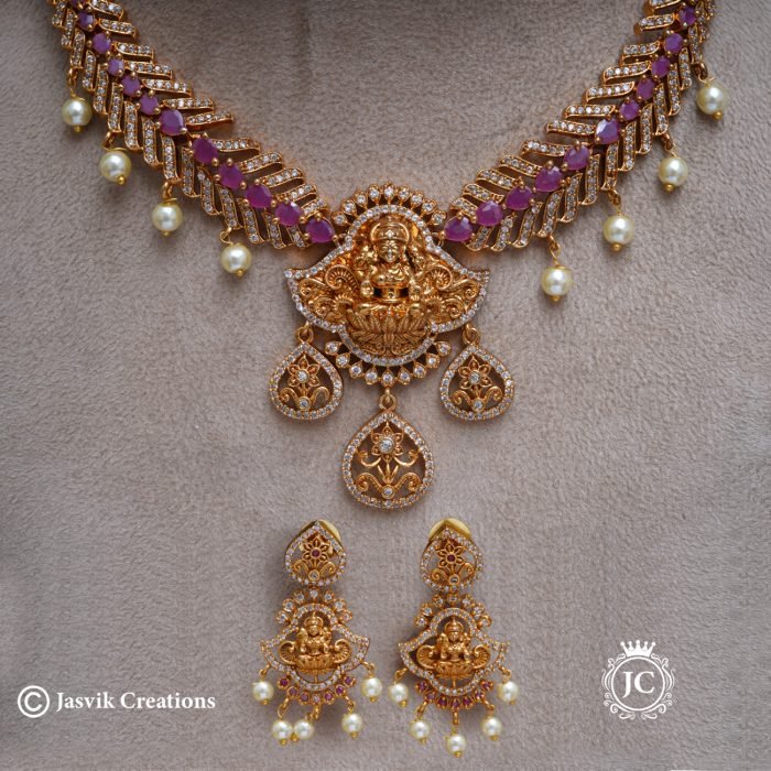 411 Premium Lakshmi Ruby NEcklace -JCNL411-650 (2) 411 Premium Lakshmi Ruby NEcklace -JCNL411-650 (2)