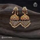 424 PRemoium Exclusive Jhumka with Lyer HAngings-JCER424 - 599 (2)