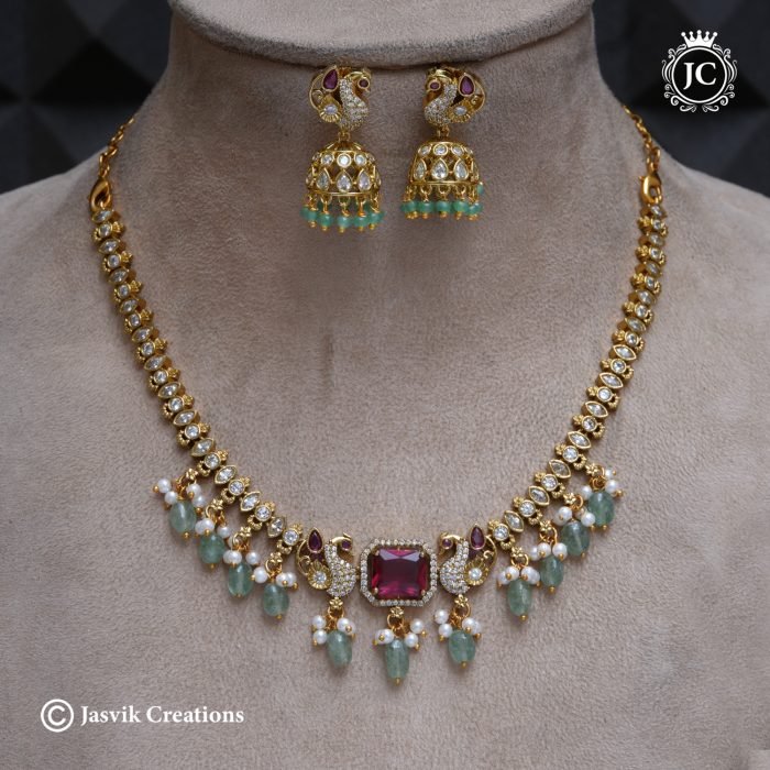429 Premium Exclusive Peacoock Necklace--JCNL429 - 1099 (2)