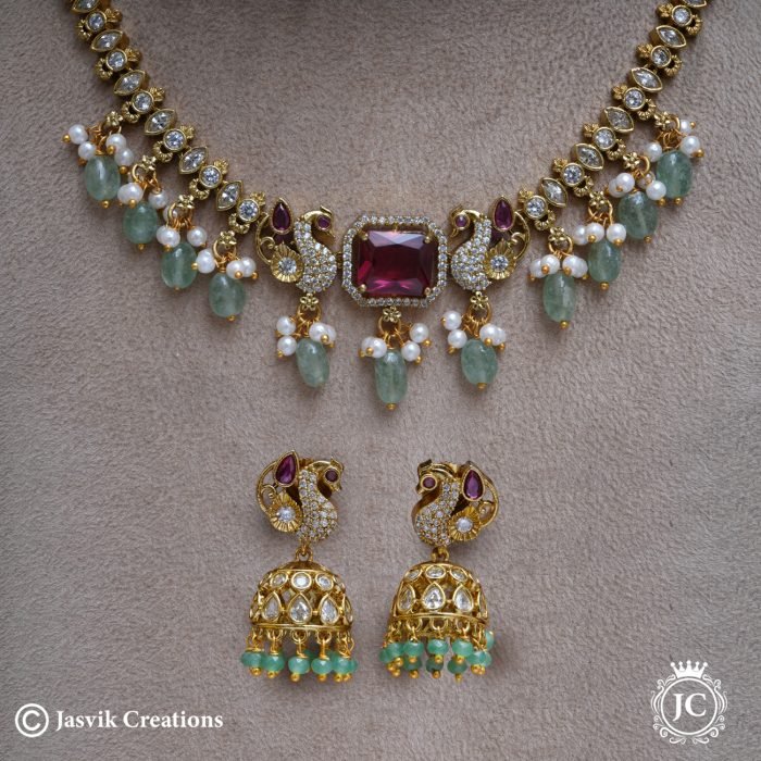 429 Premium Exclusive Peacoock Necklace--JCNL429 - 1099 (3)