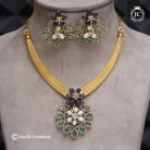 446 Exclusive Celebrity inspired Kante Necklace -JCNL446 - 1799 (3)