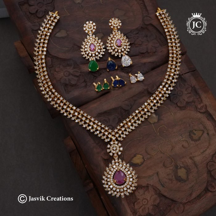 455 Diamond Look Changable Necklace -JCNL455-999 (5)