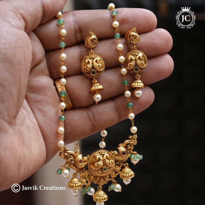477 Premium-Pearl-with-Precious-Peacock-NEcklace-JCNL477-999-(7)
