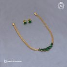 525 Simple-Uncut-Chocker( Green)- JCNL525--350-(5)