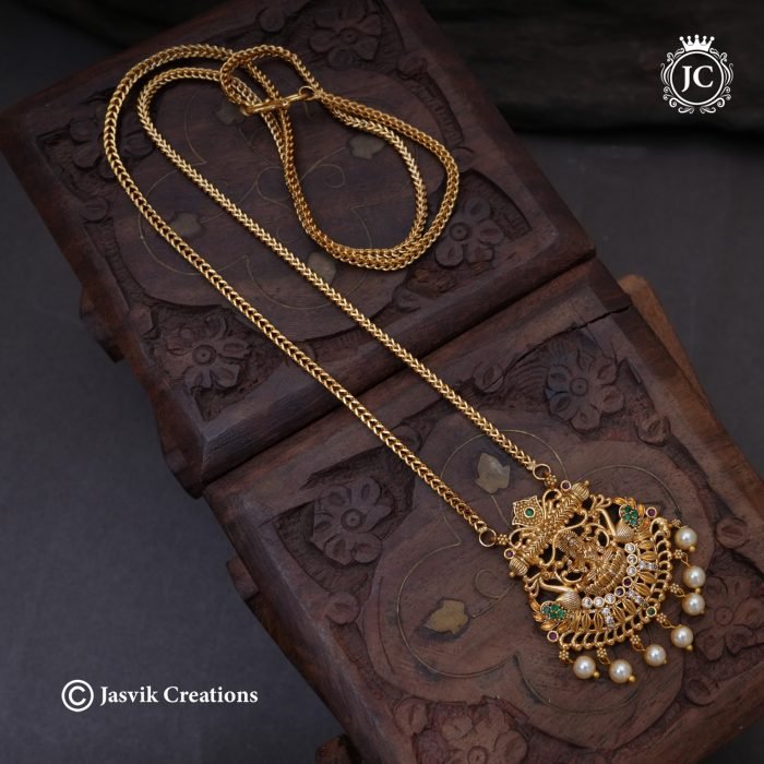 791 Antique-Finish-Simple-Lakshmi-Dollar-Chain-JCCH791-299-(3) 791 Antique-Finish-Simple-Lakshmi-Dollar-Chain-JCCH791-299-(3)