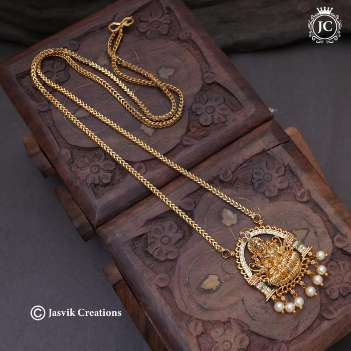 793 Antique-Finish-Simple-Lakshmi-Dollar-Chain- JCCH793--299-(3)