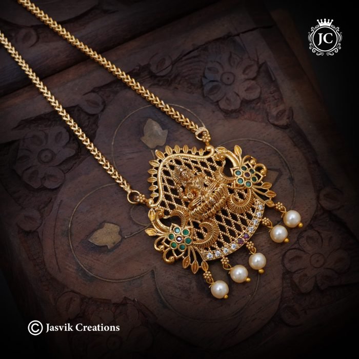 796 -Antique-Finish-Simple-Lakshmi-Dollar-Chain-JCCH796-299-(3) 796 -Antique-Finish-Simple-Lakshmi-Dollar-Chain-JCCH796-299-(3)