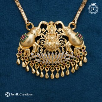 802 Forming Gajalakshmi Dollar Chain -JCCH802- 999 1099 (4)