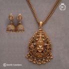 809 Matte-FinshTraditional-Peruumal-Pendent-with-Chain---20-incj--JCCH809- 699-(4)