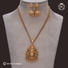 809 Matte-FinshTraditional-Peruumal-Pendent-with-Chain---20-incj--JCCH809- 699-(5)