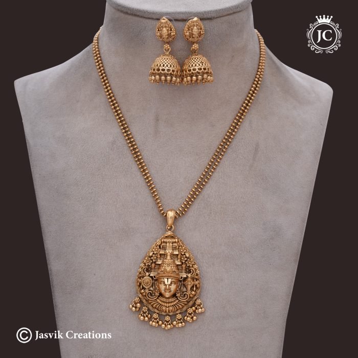 809 Matte-FinshTraditional-Peruumal-Pendent-with-Chain---20-incj--JCCH809- 699-(5) 809 Matte-FinshTraditional-Peruumal-Pendent-with-Chain---20-incj--JCCH809- 699-(5)